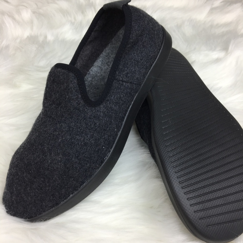 Allbirds women’s Black wool slip on loungers shoes - Picture 6 of 8